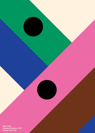 Geometric composition — pink
